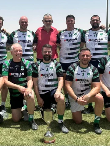 Brogan sponsored Naomh Alee celebrate the season at the Irish embassy in Riyadh